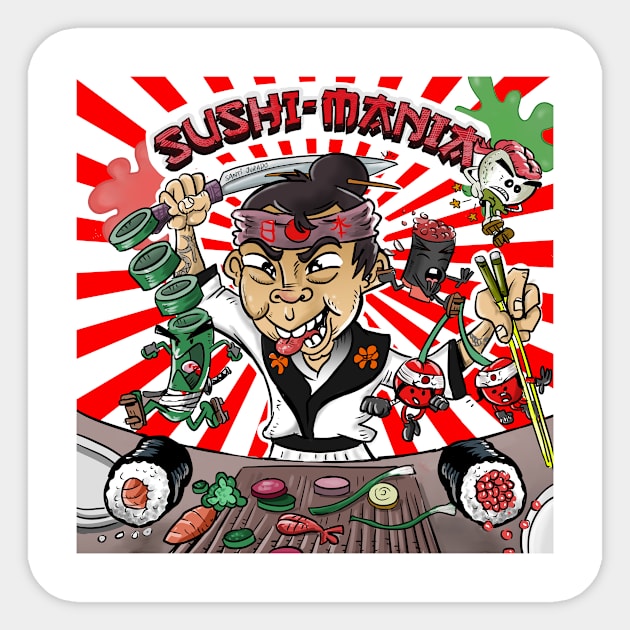 Sushi-Mania Pinball Sticker by Pigeon585